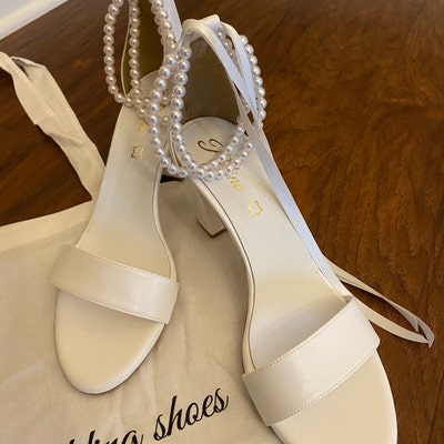 Bridal Shoes Wedding Shoe for Bride Ivory Bridal Wedge Shoes White ...