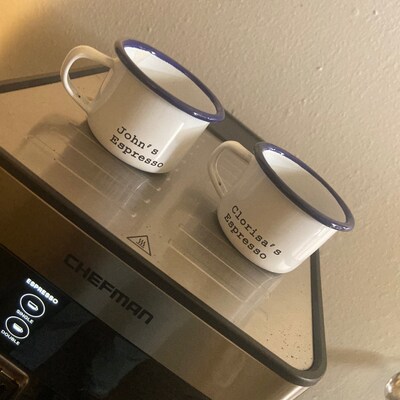 Enamel Espresso Set Blue U2013 Designworks Collective UK