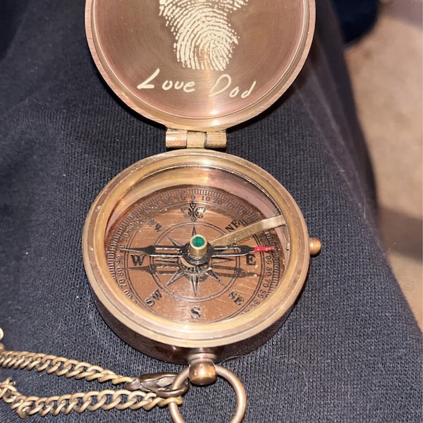 Photo Engraving Compass, Engravable Compass, Personalized Compass ...