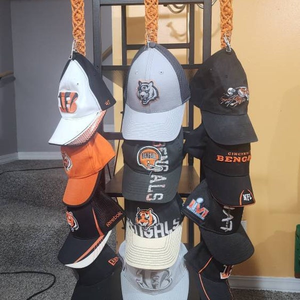 Personalized Cap Rack, Hat Storage, Gift for Him for Dad, Closet ...