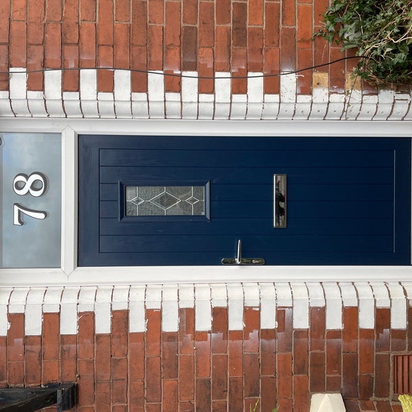 Silver Fanlight Transom House Door Number, Victorian Style House Number ...