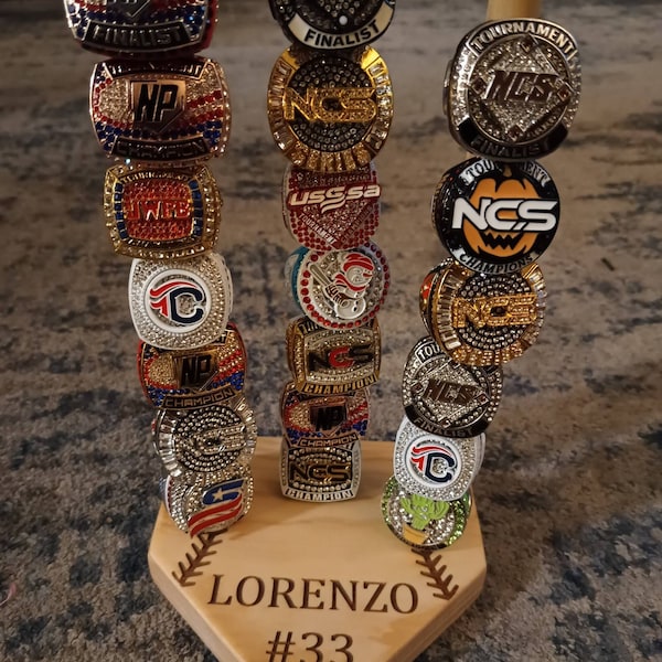 Baseball / Softball Championship Ring Holder - Tournament Ring Holder ...