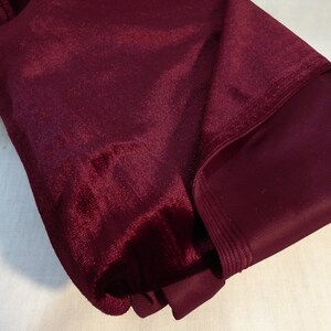 French burgundy Stretch Velvet Spandex 4 Way Stretch Velvet Fabric Sold ...
