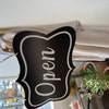 Double Sided Wood Texture Open Closed Sign , With or Without Business ...