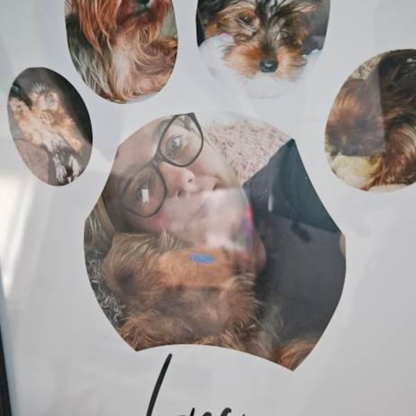 Custom Personalized Memorial Dog Linen Hanging Poster - Gift Idea For Dog Lover - I'm Here main image 1