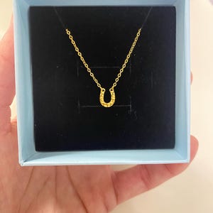 Review photo by Lisa for Personalized Hammered Horseshoe Necklace