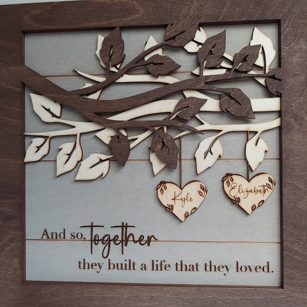 I Will Never Leave You - Gift For Couples, Husband Wife - Personalized Shaped Door Sign main image 1