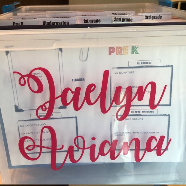 DIY Memory Box Kit - School File Keepsake Organizing Bin - Etsy