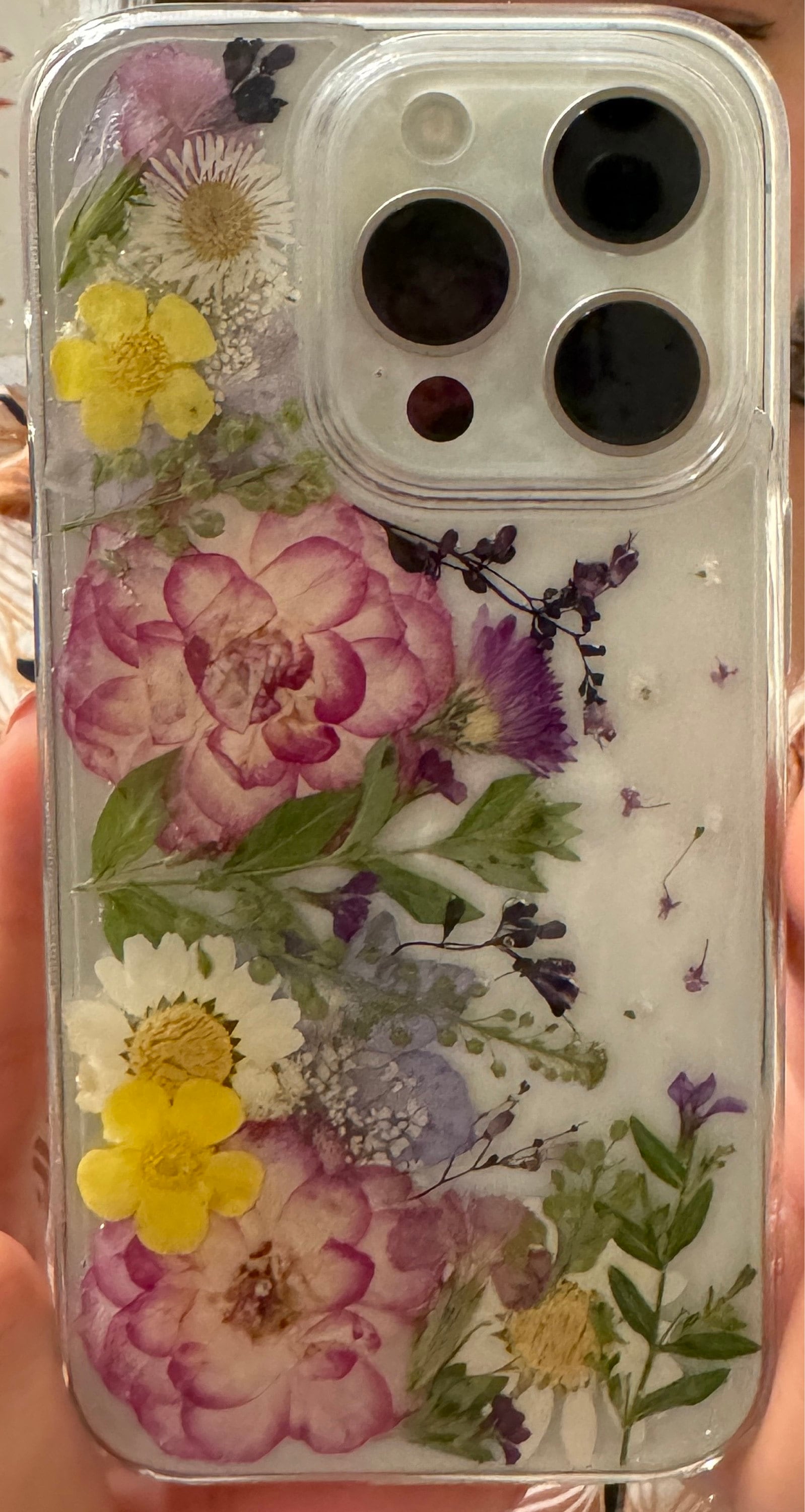 Real Pressed Flower Phone Case for iPhone 15 14 13 12 11 Pro Max X XR SE case, Samsung Galaxy S23 S24 Ultra case, Google Pixel 8 9 Pro case