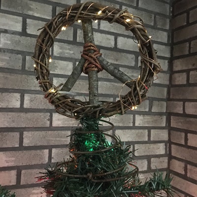 Peace Sign Tree Topper - Etsy
