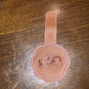 ITH Snap Tab Blank Key Fob Design. Embroidery in the Hoop Key Chain ...