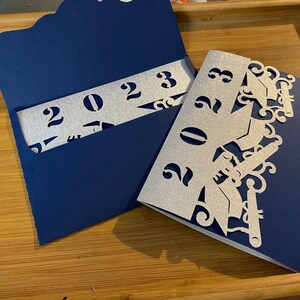 SVG Graduation Invitation Card Class of 2024 Cricut Cut File Tri Fold ...