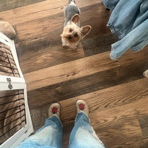 Monica added a photo of their purchase