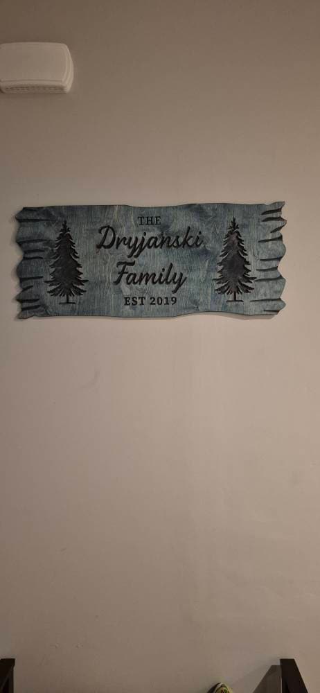 Custom Family Name Wood Sign Farmhouse Decor, Cabin Decor, Camping Decor, Last Name Sign, Personalized Family Campsite Sign, Outdoor Decor