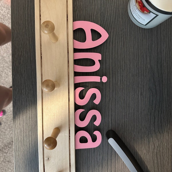 Colorful Kids Coat Rack With Personalized Name - Fast Delivery - Etsy