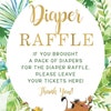 Lion King Baby Shower Diaper Raffle Sign and Card, Lion Baby Shower ...