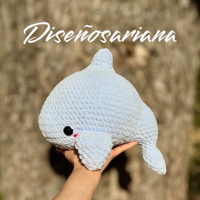 DIGITAL PDF No-Sew Dolphin Crochet Pattern — crochetbykittengrll