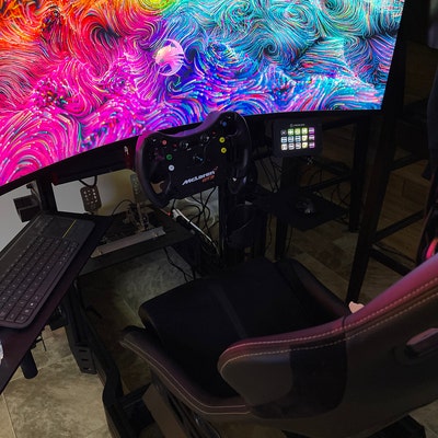 Custom Racing Sim Enclosure Stream Deck Enclosure With Adjustable Mount for Sim Racing - Etsy