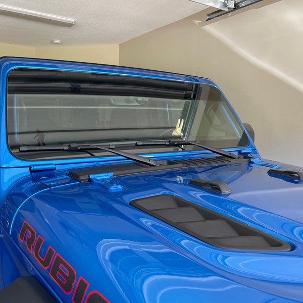 Jeep Duck Landing Pad - Silicone Holder & Mirror Mount For Wrangler JL/JLU/JT 2018-2024, Black