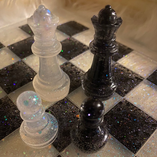 Made a chess board in Galaxy black granite, what pieces should i
