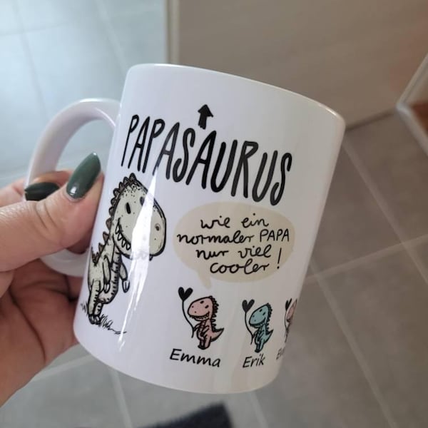 Personalisiertes Abschiedsgeschenk Für Erzieherin & Lehrer – Tasse Mit Handabdruck-Motiv