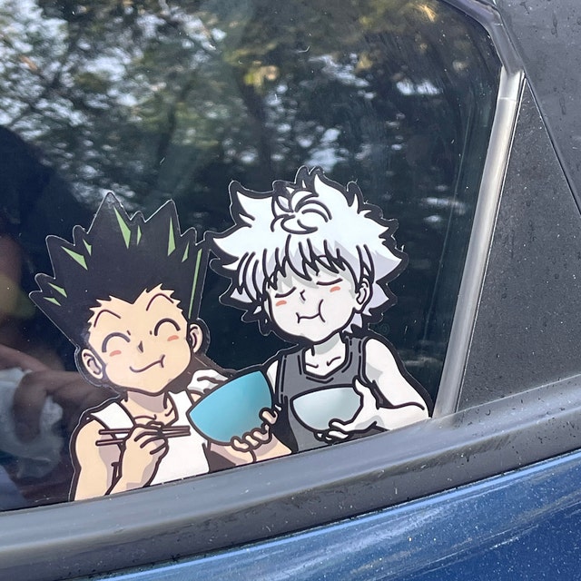 Hand drawn anime inspired stickers and by StickerBoyShoppu on Etsy