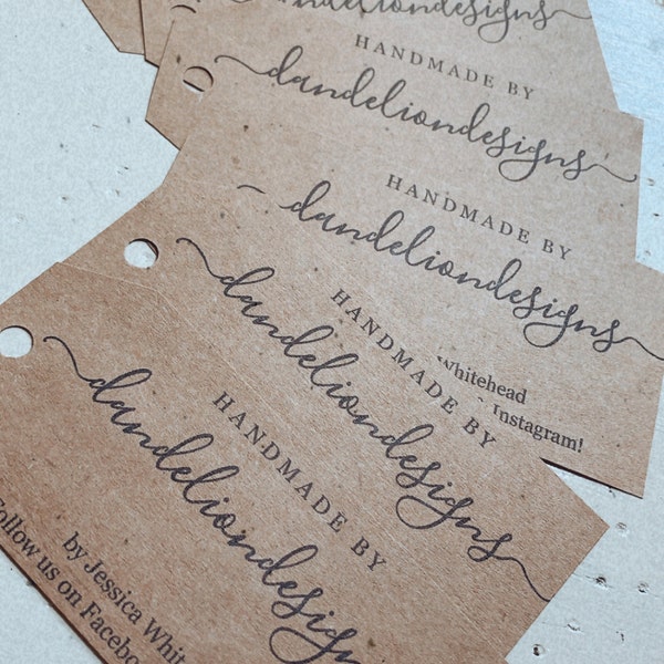 Printable Tag for Handmade Items Template, Handmade by Tag, Made ...