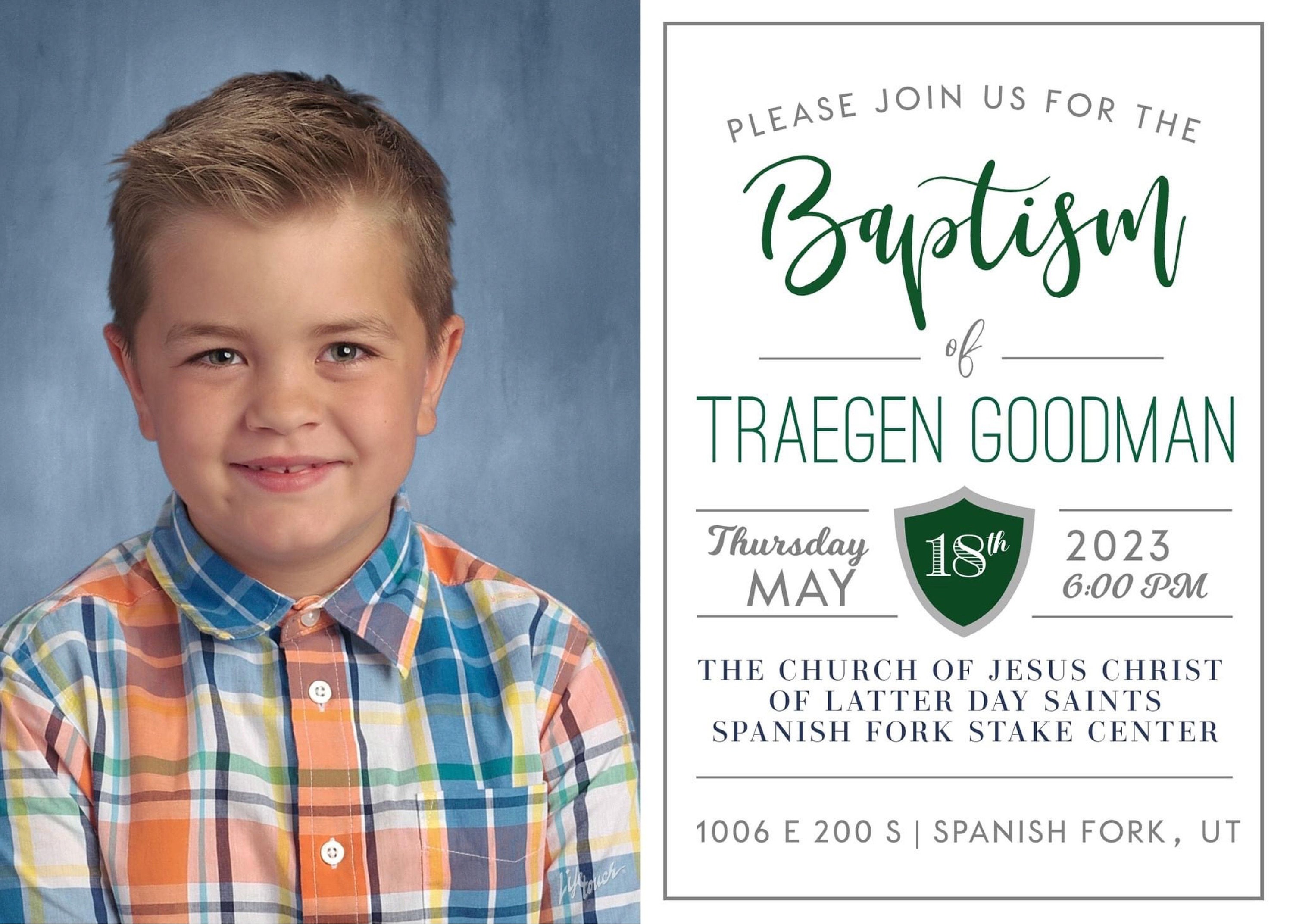 LDS Baptism Invitation Boy Baptism Invitation for Boys DIY Baptism