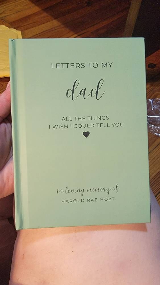 Loss of Father Memorial Gift Journal, Dad Loss Grief Journal Gift, Letters to My Dad in Heaven Sympathy Gift, Letters to my Father, Memorial