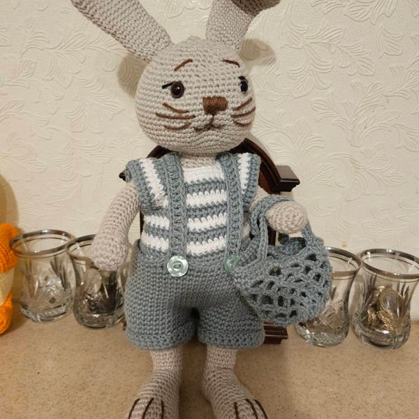Crochet PATTERN Bunny Rabbit/ Crochet Bunny Amigurumi Pattern PDF in