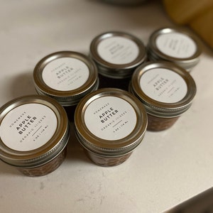 Modern Labels for Jars and Canning Custom Durable, Water and Oil