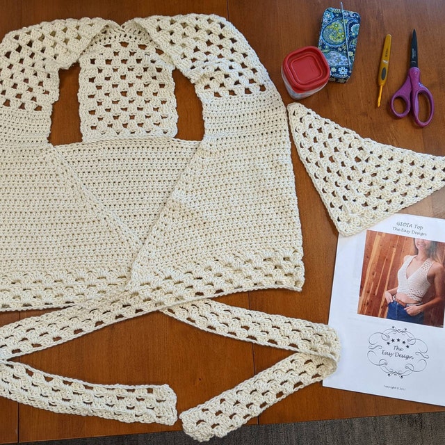 トップス leinwande mix yarn crochet top ivory leinwande mix yarn crochet top ivory トップス