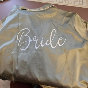 Bride Pajamas, Custom Matching Bridesmaid Pajamas, Soft Satin pajamas, Getting Ready PJs, Bridesmaid Proposal, Bridesmaid Gifts