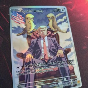 Donald Trump Gx Vsstar Ex Pokemon Custom Card Holographic - Etsy