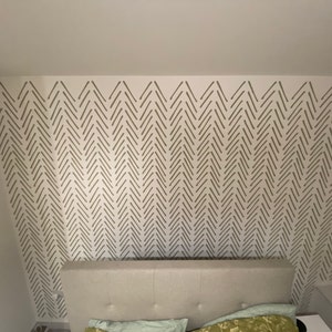 DANUBE - XL Wall Stencil - Palm Leaf / Large Floral Wall Stencil