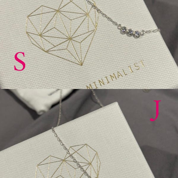 Initial Morse Code Necklace by Caitlyn Minimalist • Custom Diamond ...