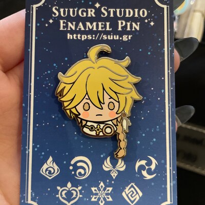 Genshin Impact Paimon Lumine Aether MC Hard Enamel Pin Gift - Etsy