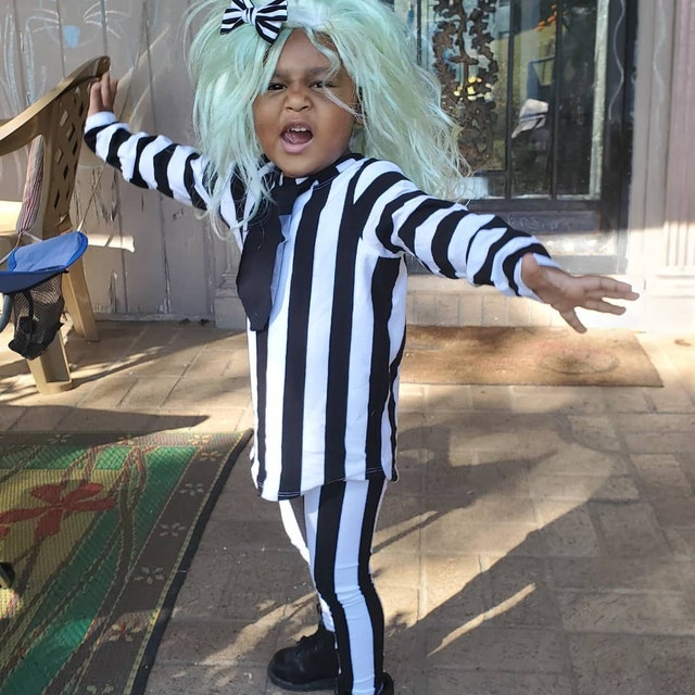 Kid's Beetlejuice Costume Basics Black and White Stripe -  Portugal