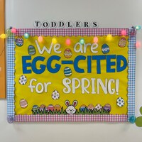 Spring Easter Egg Bulletin Board Kit - Etsy Canada