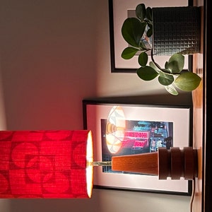 Retro Lampshade Original 70s Wallpaper Geometric Retro - Etsy UK
