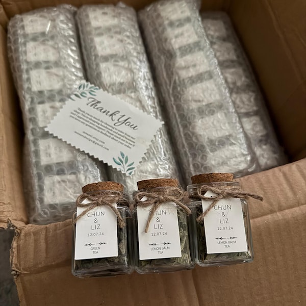 Wedding Tea Favors for Guests, Bulk Gifts, Rustic Wedding Favor ...