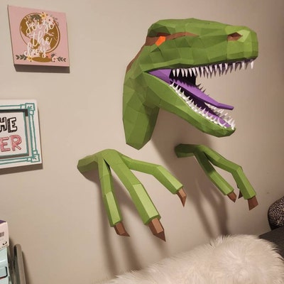 Raptor Papercraft/jurrasic Park/jurassic World/velociraptor/papercraft ...
