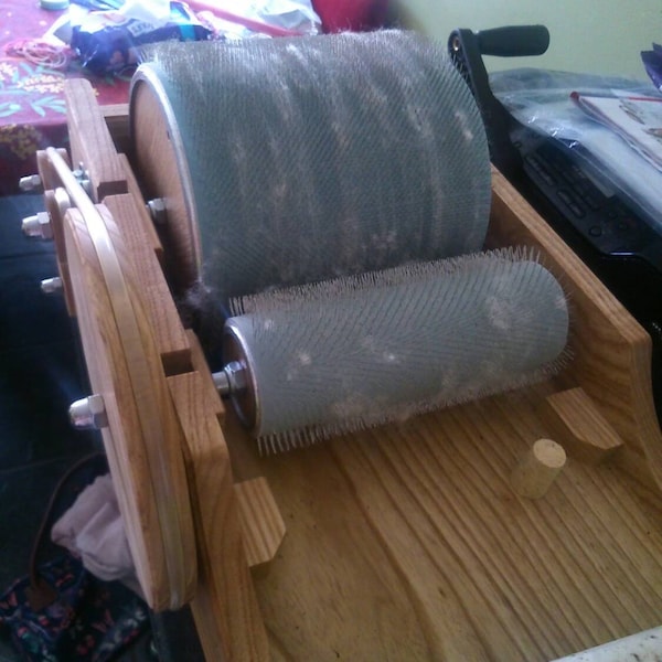 STANDARD Classic Drum Carder - Standard Length Pin - Customizable - Etsy