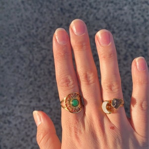 Customer photo from apzwerner19, Raw Garnet Ring in Yellow Gold