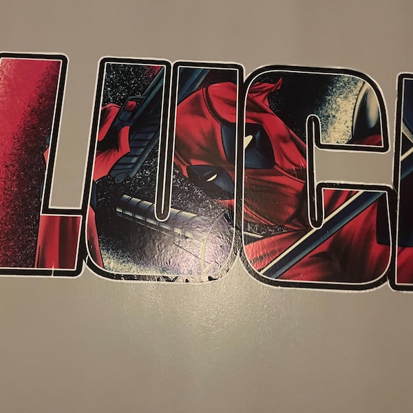 Deadpool Superhero Name Wall Sticker Removable Decal Personalized ...