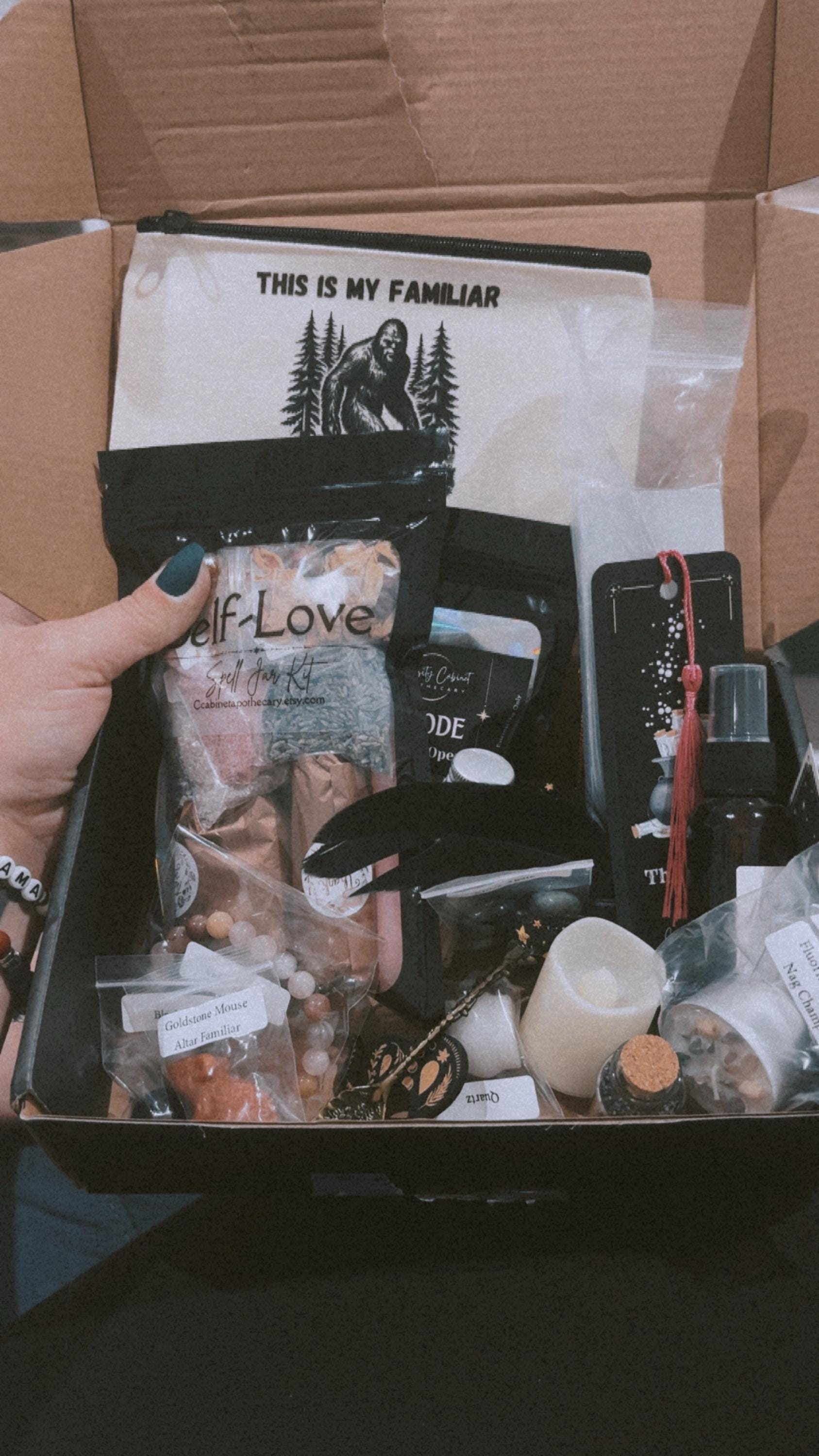 Large Witchcraft Mystery Box Gift Set - Surprise Witchcraft DIY Occult - Blind Date with a Witch - Witchy Gifts - Boo Basket