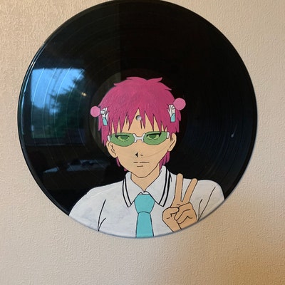 Customizable Hand Painted Anime Fanart 12 Vinyl Record Vinyl Record ...