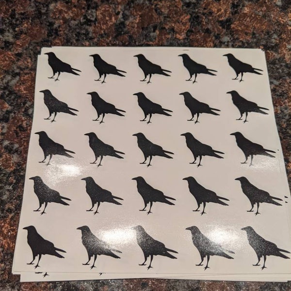 Raven Stickers, Raven Planner Stickers, Raven Sticker Set, Raven ...
