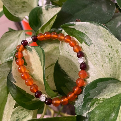 thumbnail image 2 of AAA Grade Natural Orange Red Carnelian Cabochon - Round - Uruguay - NWGEMS 2 of 6