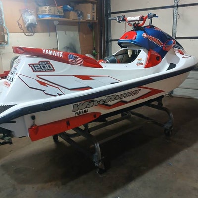 Blue Graphics Decal Kit For Yamaha Waverunner VX Deluxe 2005-2009 – Sticker Set 4 thumbnail image